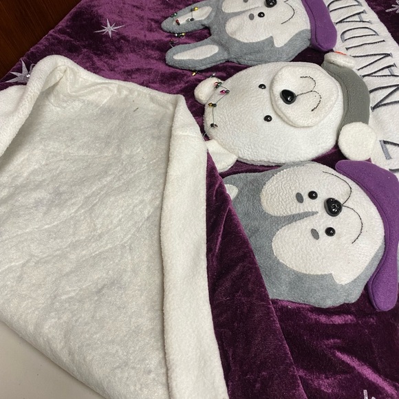 Home Interiors Purple Musical Tree Skirt - Picture 5 of 10